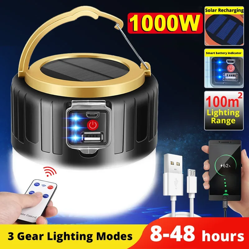 Outdoor Power Reno - LED solaire Camping lumière batterie externe
