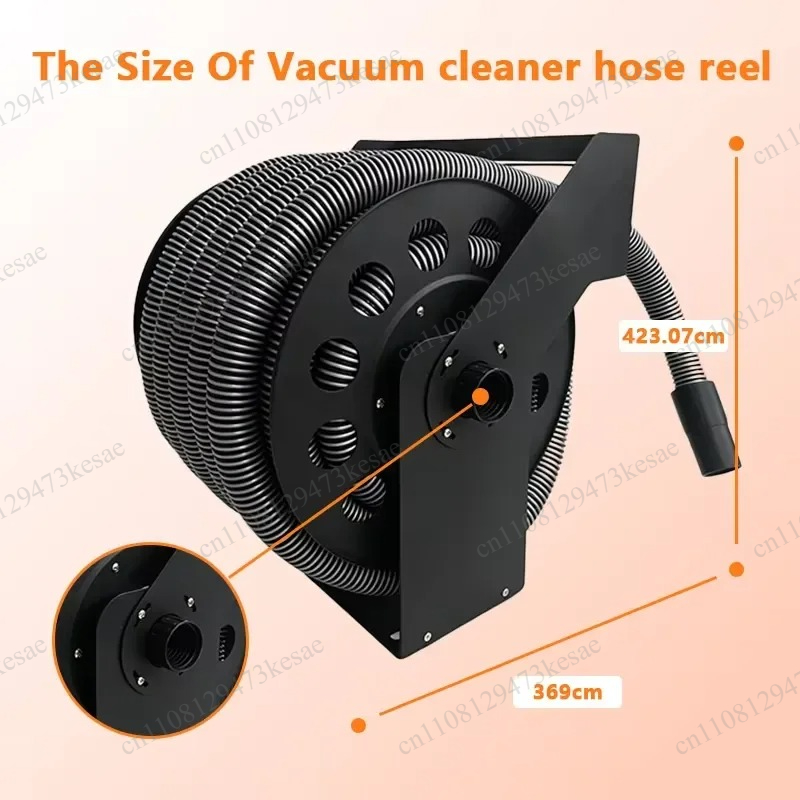 Wet Dry Vacuum Shop - Enrouleur de tuyau d'aspirateur rétractable de