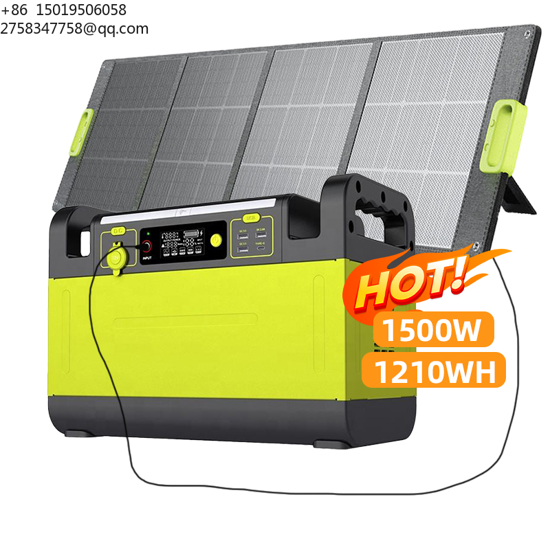 Outdoor Power Bank With Ac Outlet - Station d'alimentation portable de 1500 watts
