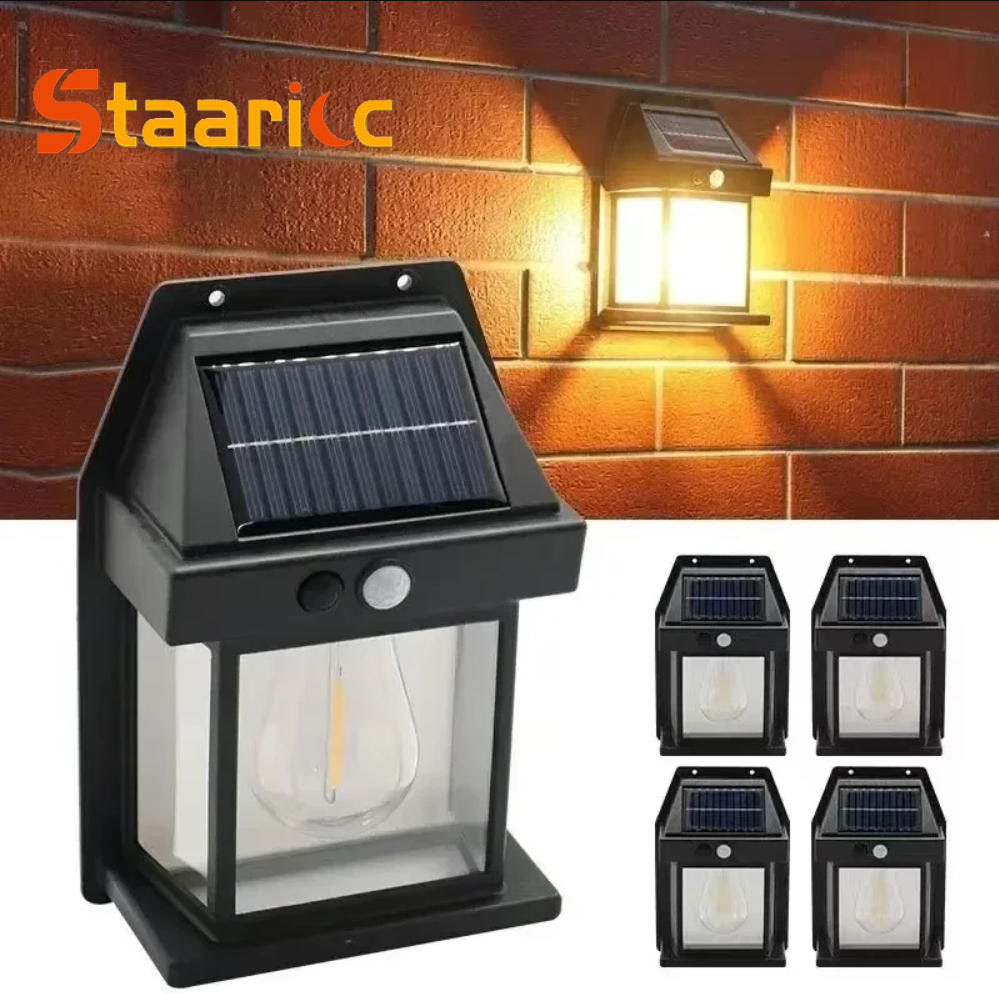 Outdoor Power Point - Lampe murale solaire extérieure en tungstène