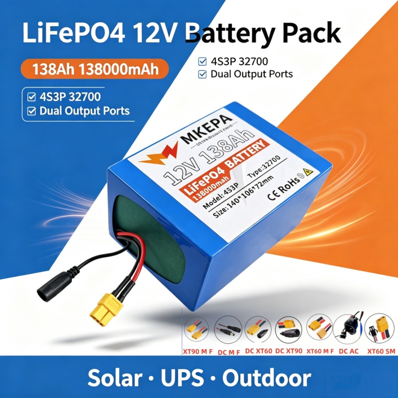 Outdoor Uninterruptible Power Supply - Nouvelle batterie lithium 32700 12V 4S3P