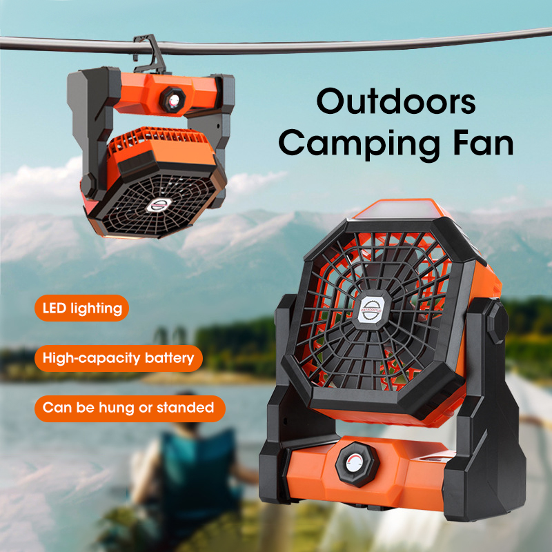 Outdoor Power Reno - Ventilateur de Camping 10000mAh avec lanterne