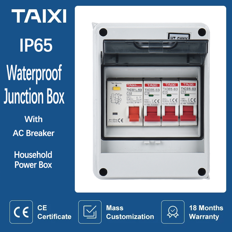 Outdoor Power Outlet Box - Boîte de Distribution électrique étanche MCB,