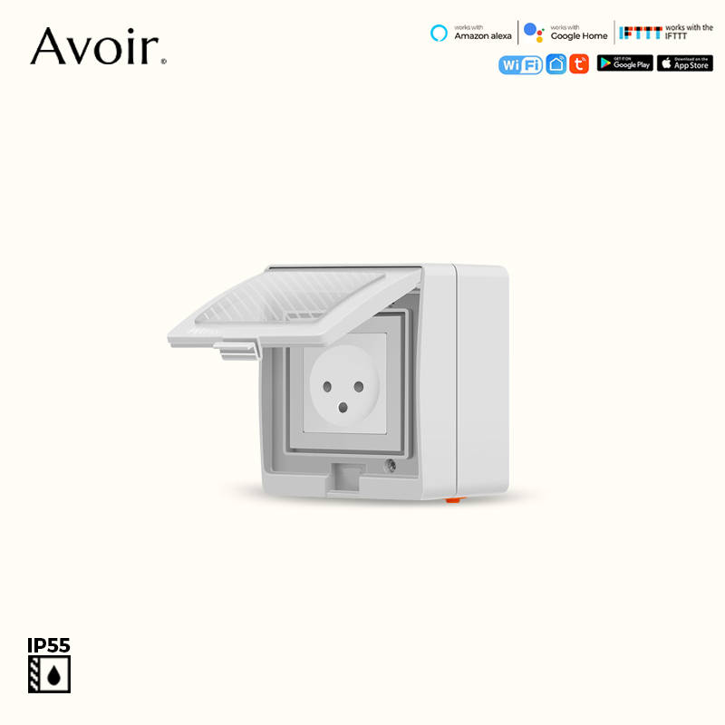 Outdoor Power Outlet Wifi - Avoir – prise intelligente Wifi Tuya,