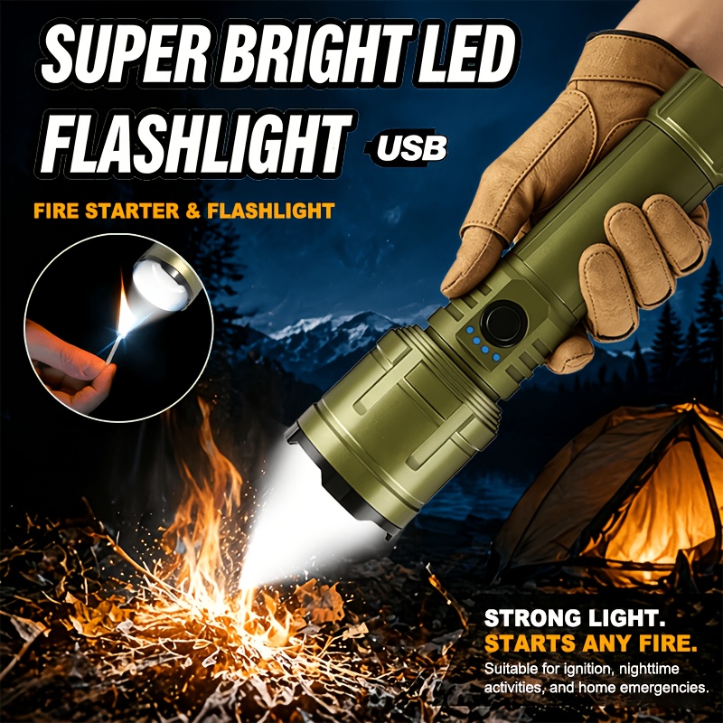 Outdoor Power For Camping - Lampe torche, briquet et batterie externe