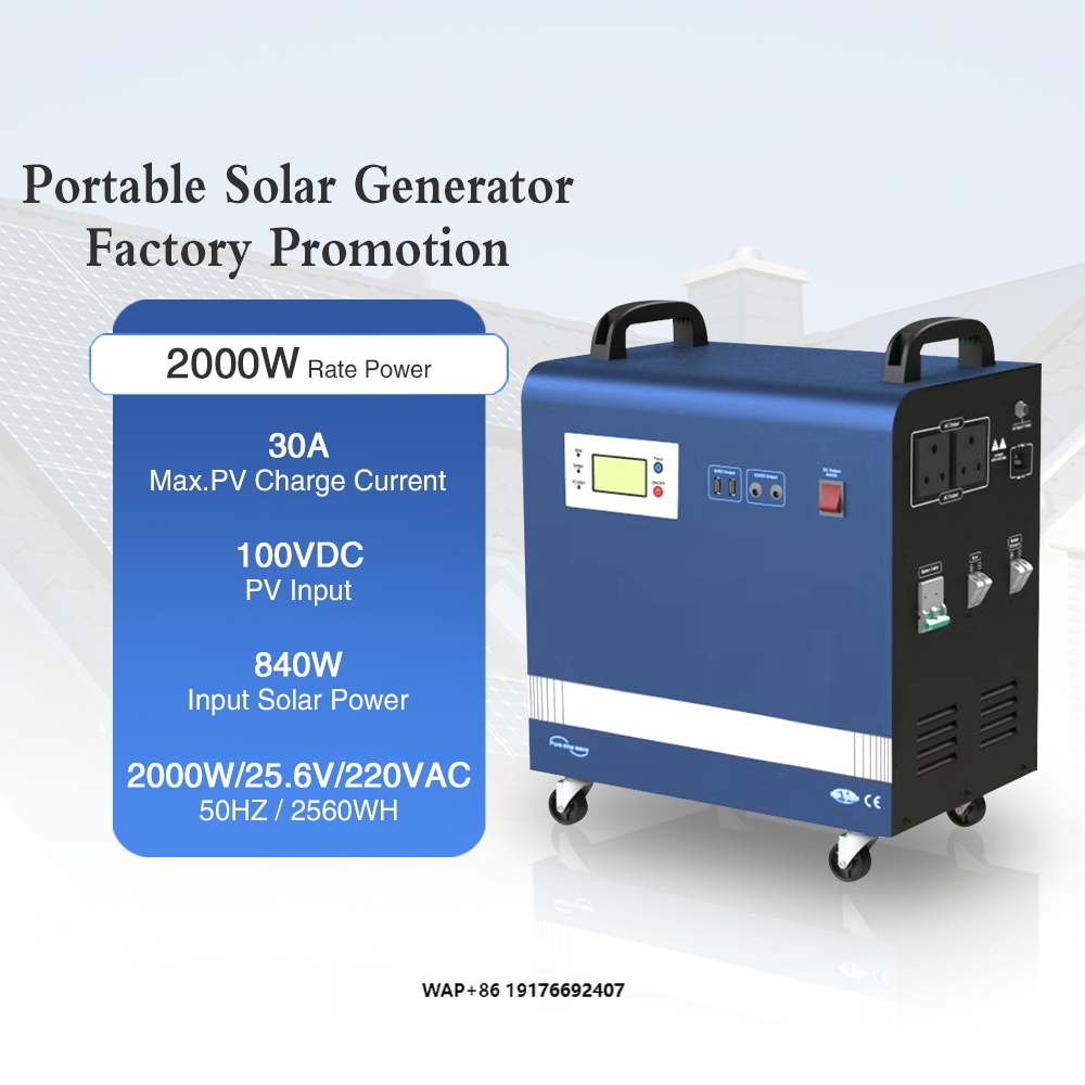 Outdoor Uninterruptible Power Supply - Générateur solaire 2kwPower 100Ah Lifepo4, produit