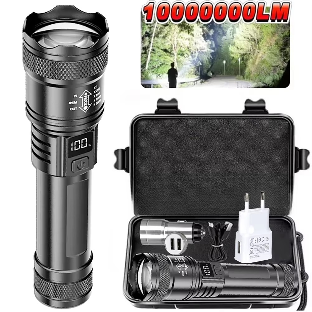 Outdoor Power Reno - Lampe torche LED rechargeable zoomable avec