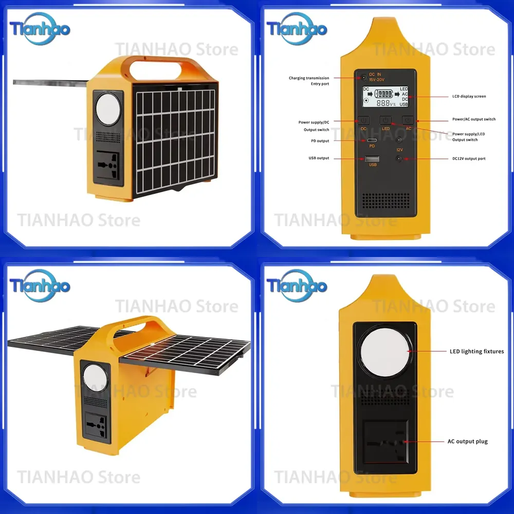 Outdoor Uninterruptible Power Supply - Générateur d'énergie solaire multifonction 200W pour