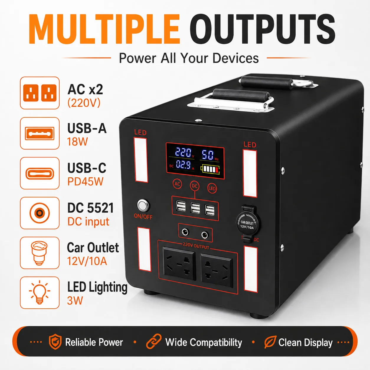 Station de recharge portable p - Outdoor Power Bank With Ac Outlet avis et prix