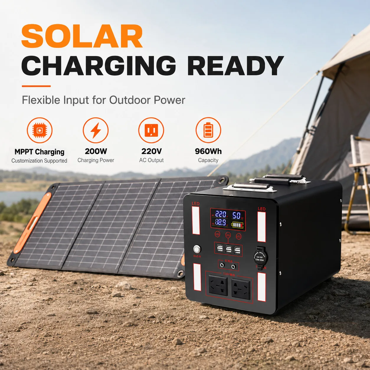 Station de recharge portable p - Outdoor Power Bank With Ac Outlet avis et prix