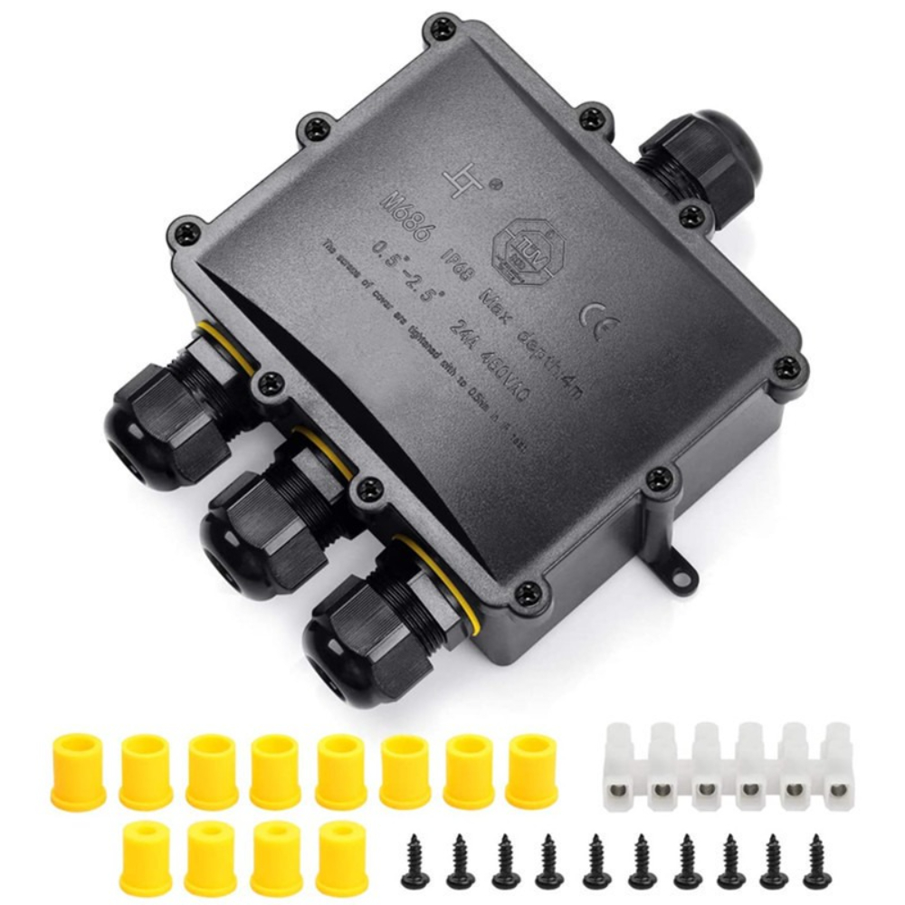 4 voies 1In3Out IP68 étanche 4 - Outdoor Power Cable Junction Box avis et prix