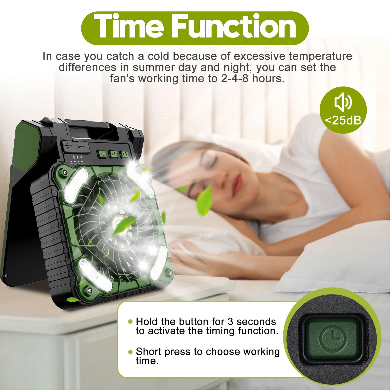 Ventilateur de Camping solaire - Outdoor Power With Timer avis et prix