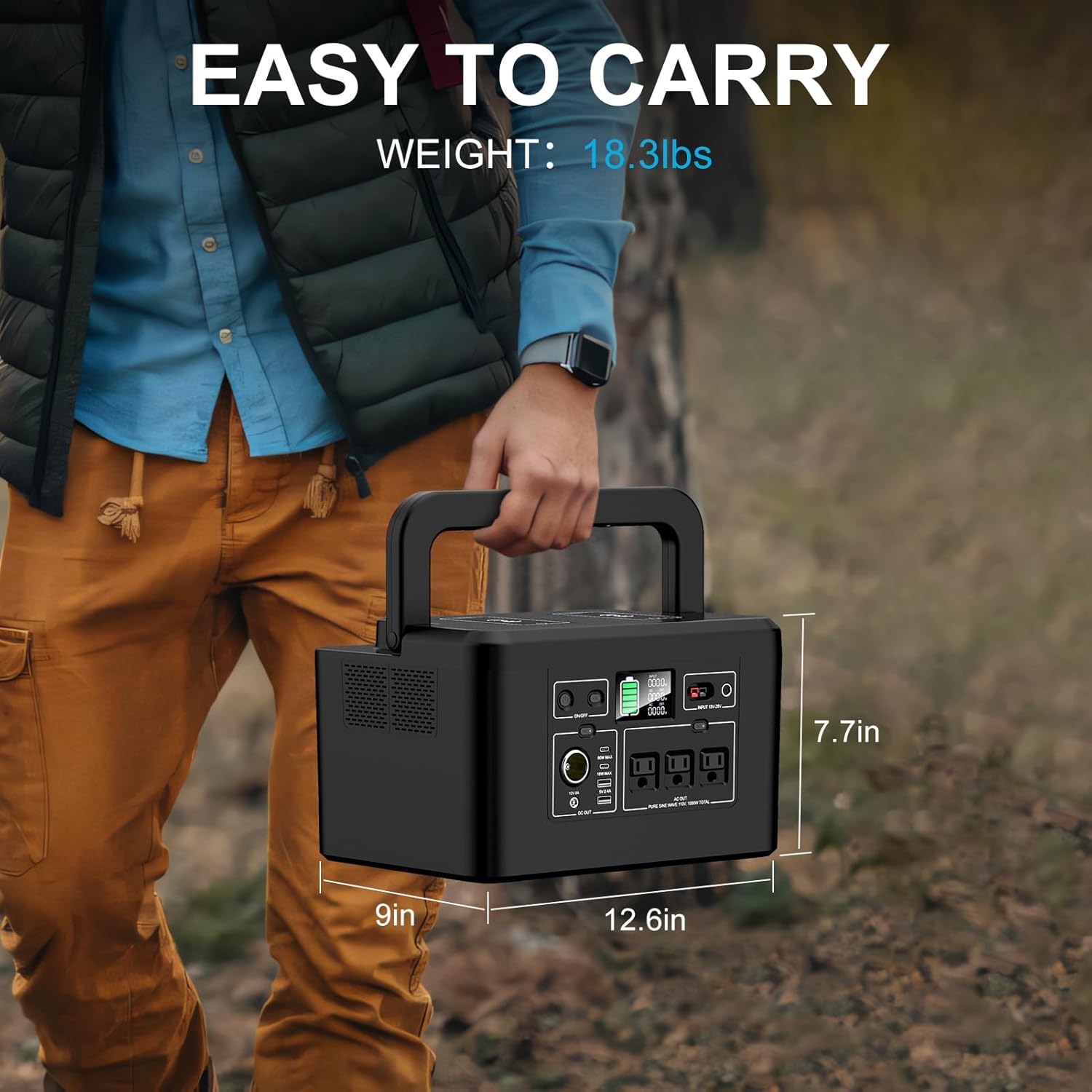 Station d'alimentation portabl - Outdoor Power Bank With Ac Outlet avis et prix