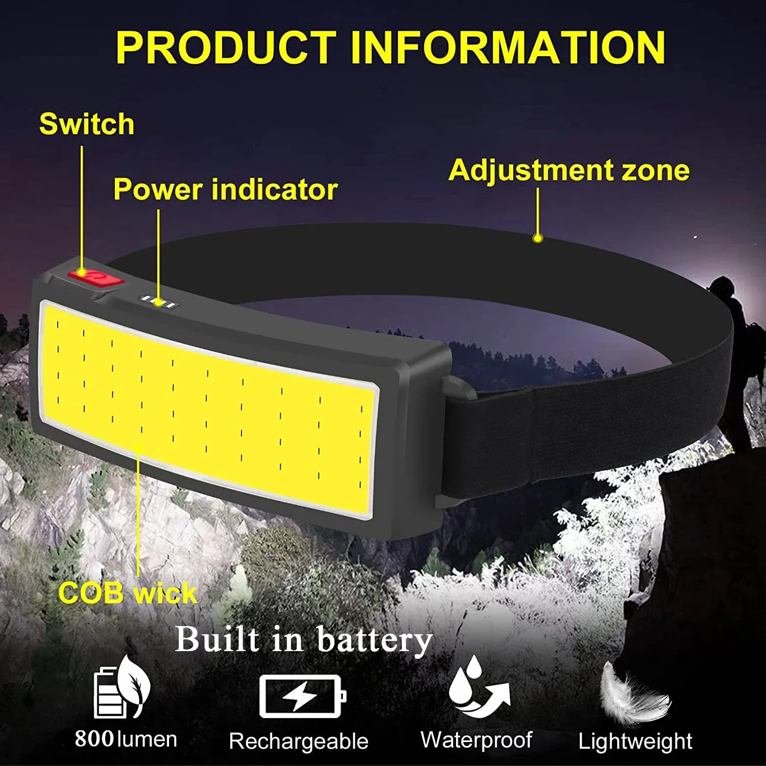 Puissante lampe frontale LED C - Outdoor Power Reno avis et prix