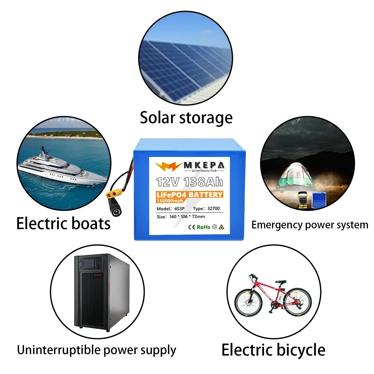 Batterie au lithium 32700 4S3P - Outdoor Uninterruptible Power Supply avis et prix