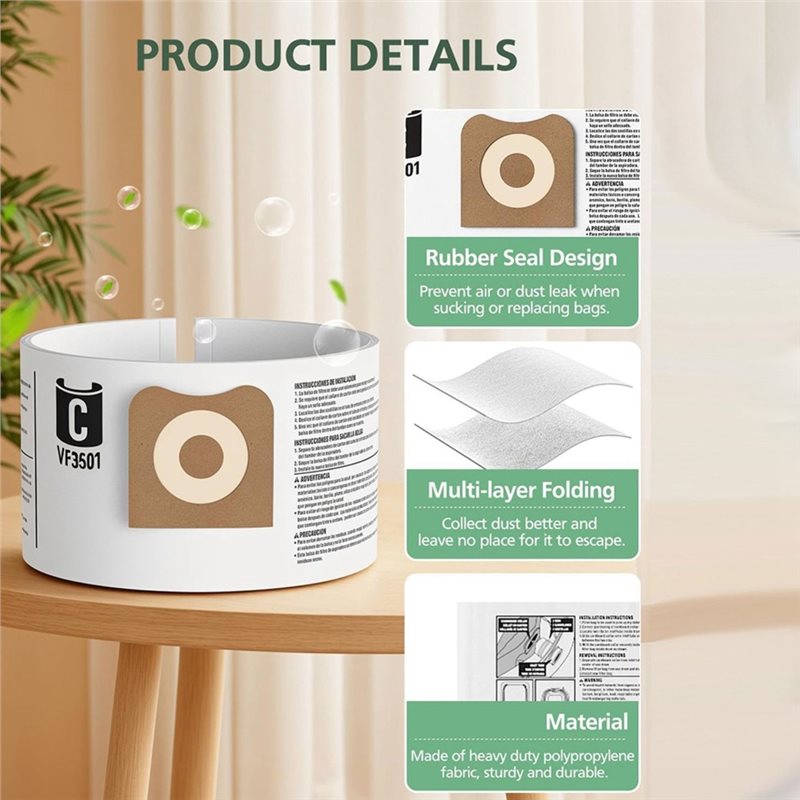 B80B Lot de 20 sacs d'aspirate - Wet Dry Vacuum Shop avis et prix